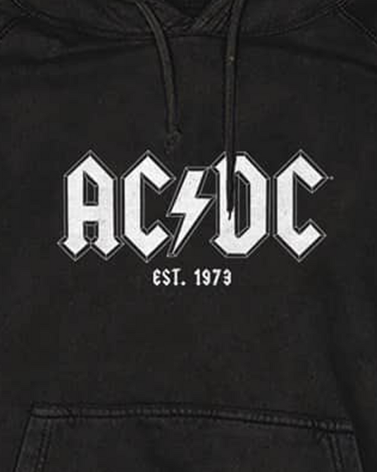 AC/DC - Lightning Black Vintage Hood