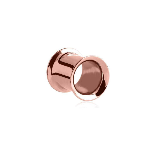 Rose Gold Steel Double Flared Tunnel