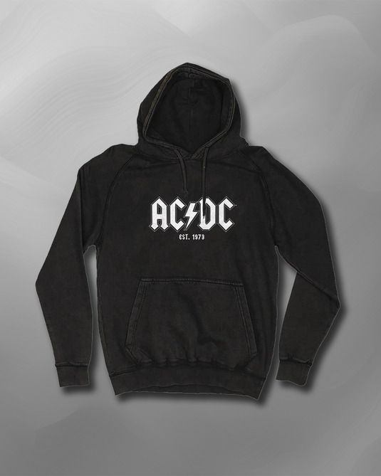AC/DC - Lightning Black Vintage Hood