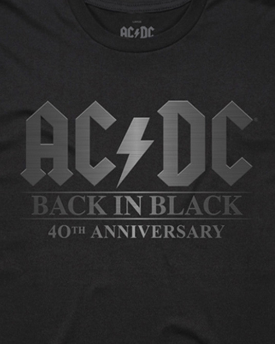 AC/DC - Back In Black 40th Anniversary Edition Tee