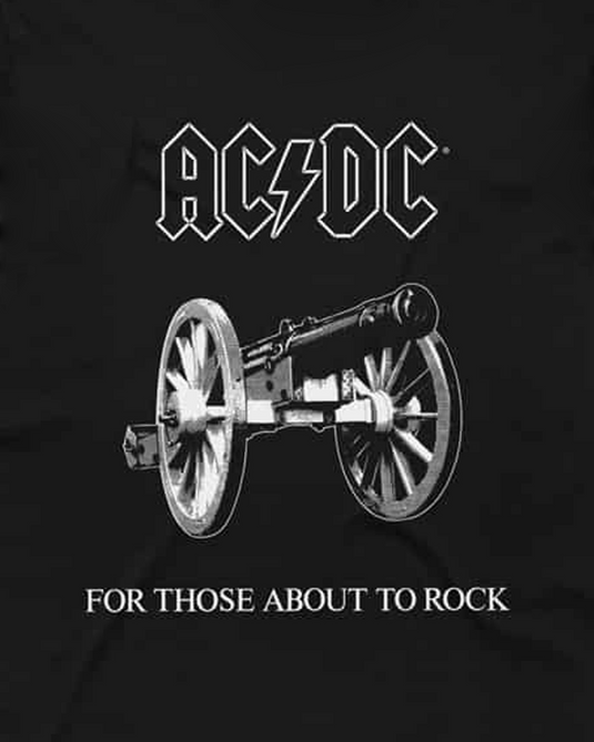 AC/DC - About To Rock Black T-Shirt