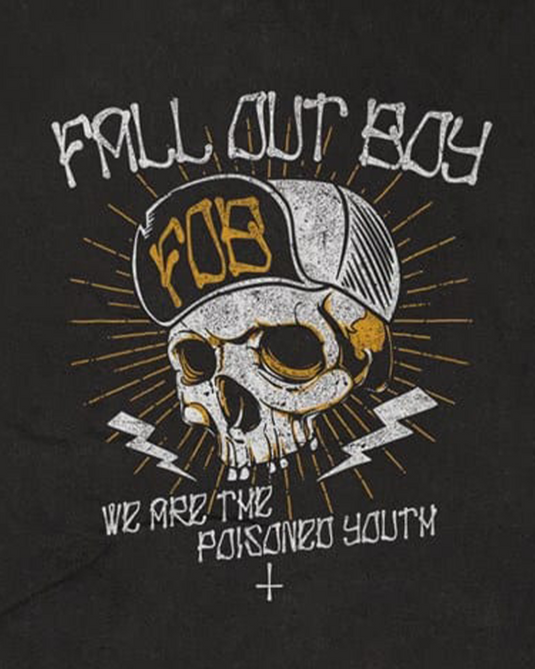 Fall Out Boy - Poisoned Youth Vintage Wash T-Shirt