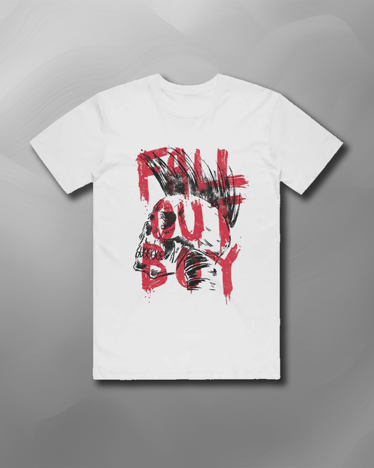 Fall Out Boy - Skull Mohawk T-Shirt