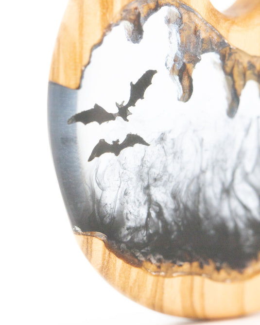 Bats Epoxy & Wood Hanger