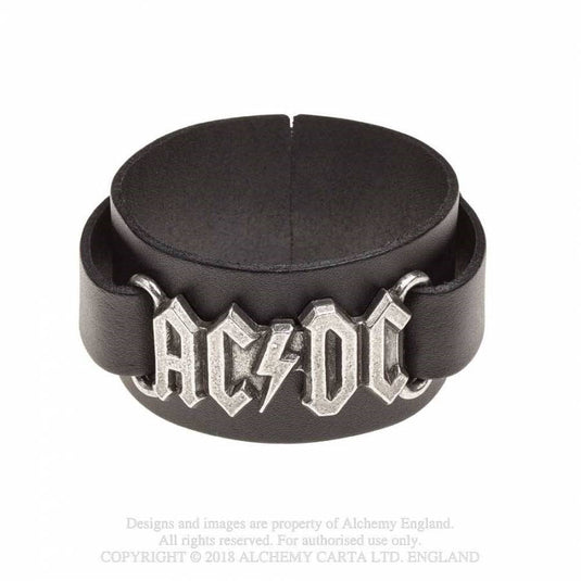AC/DC - Logo Leather Wriststrap