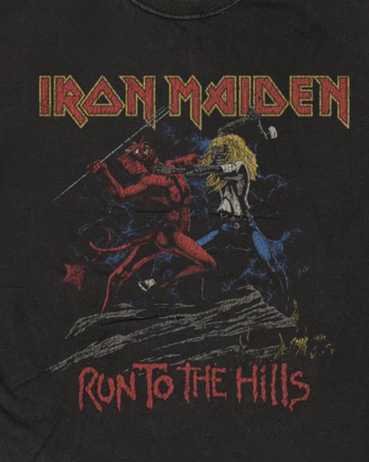 Iron Maiden - Run To Hills Vintage Wash T-Shirt