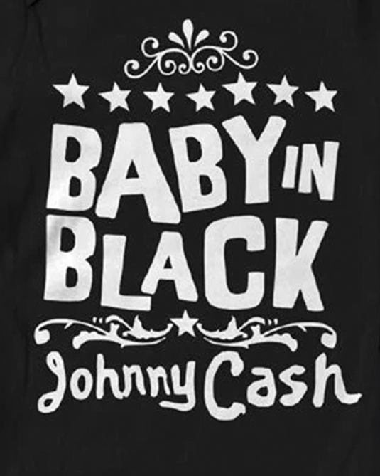 Johnny Cash - Baby in Black Onesie