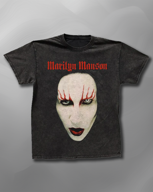 Marilyn Manson - Hollywood Face Vintage Wash Tee