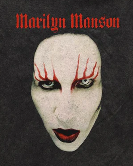 Marilyn Manson - Hollywood Face Vintage Wash Tee