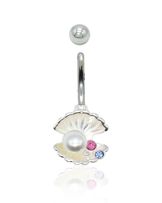 Under The Sea Clam Shell Navel Bar