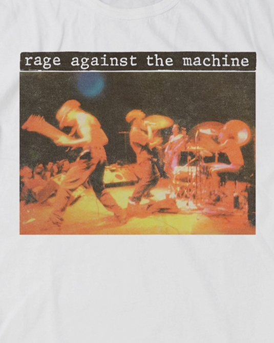 Rage Against The Machine - Live Anger White Tee