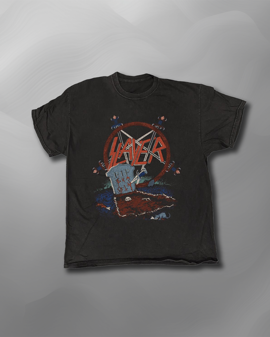 Slayer - Grave Tour Vintage Wash T-Shirt